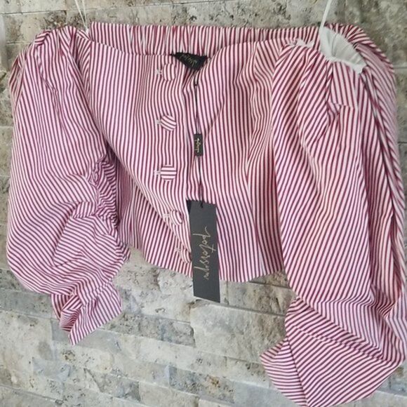 NWT Revolve X Petersyn Claret Harlow Top - Picture 3 of 6